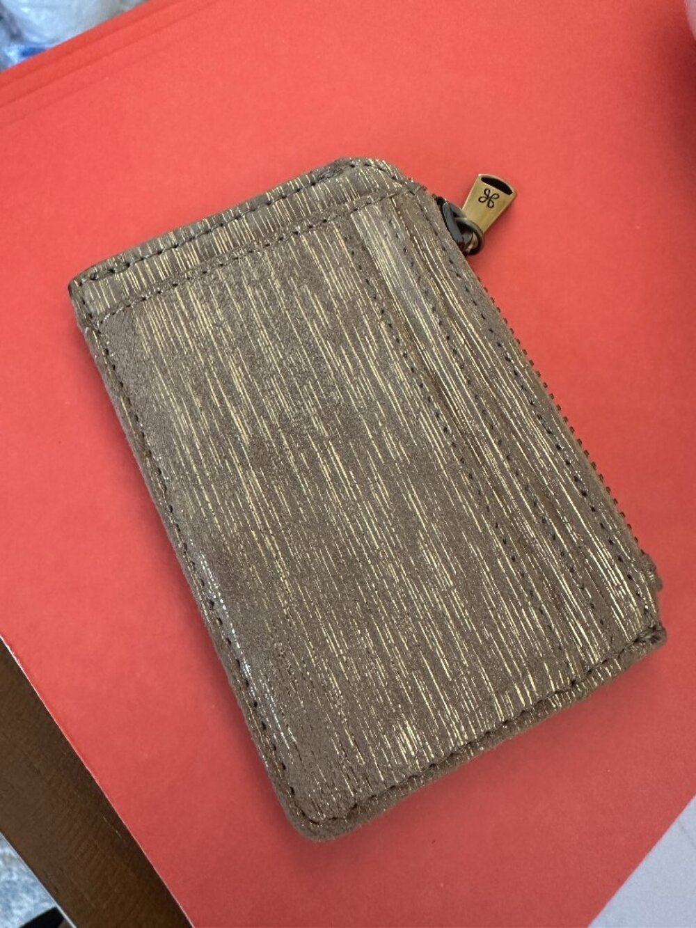 Hobo Gold Leather Wallet